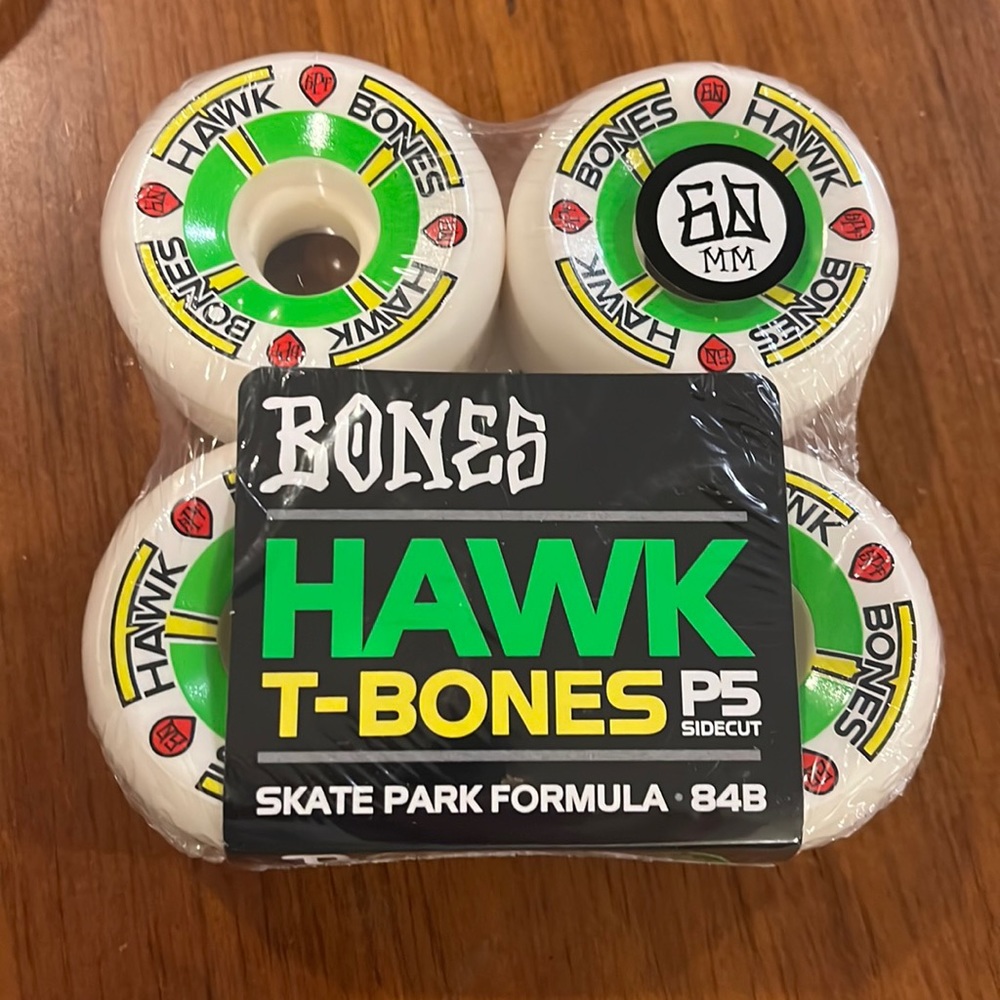 Powell Perelta Bones Hawk T Bones skateboard skate wheels 60mm 84b p5 sidecut
